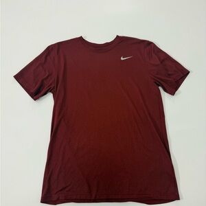 Nike Men's Dri-Fit Burgundy T-Shirt